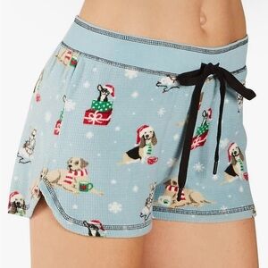 🐶 NWT PJ Salvage XL  Blue Dog  Print Lounge PJ Shorts 🎀